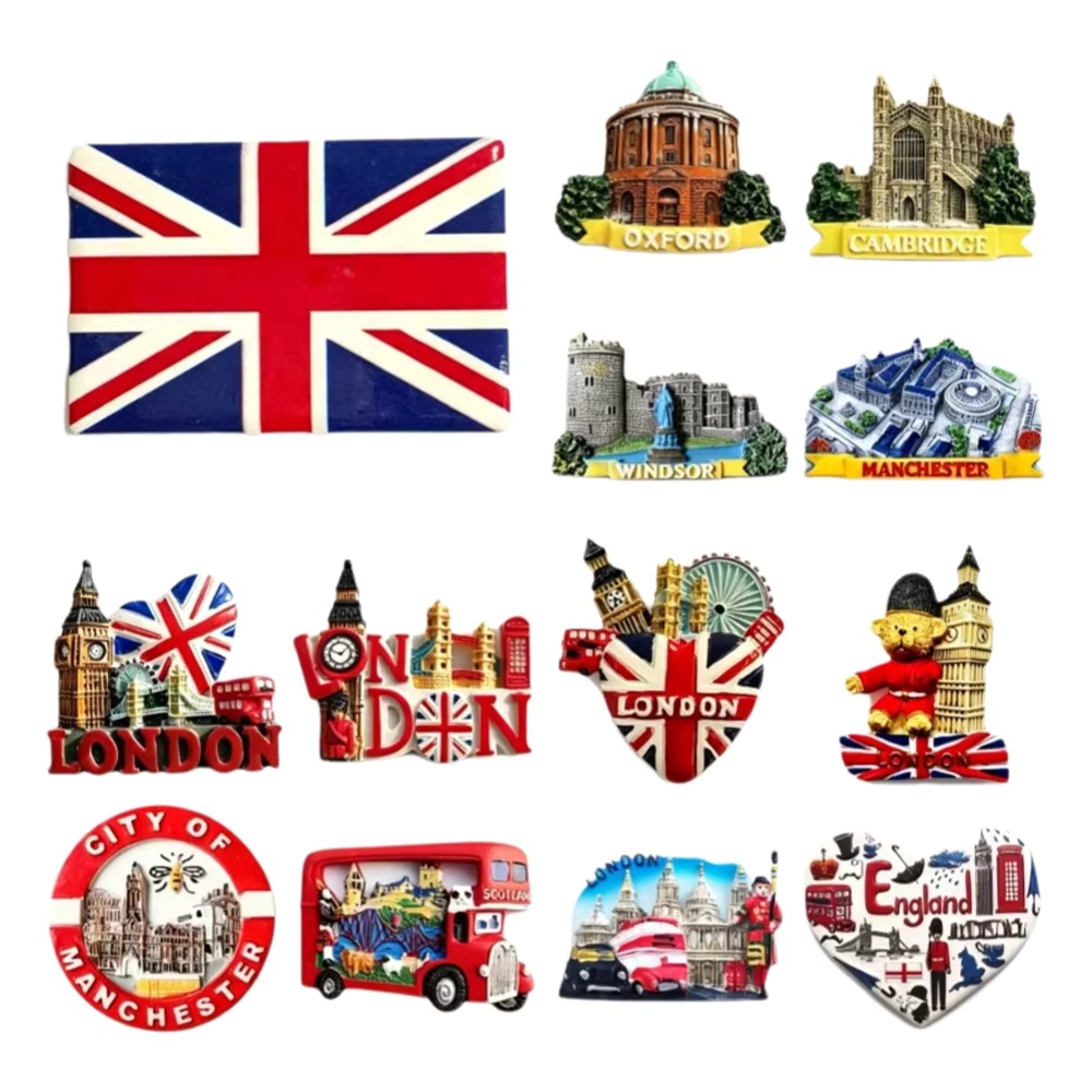Photography Uk - 3D Resin UK City Fridge Magnets