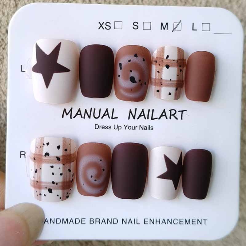 Photography Design - 10Pcs Autumn and Winter Nail Art