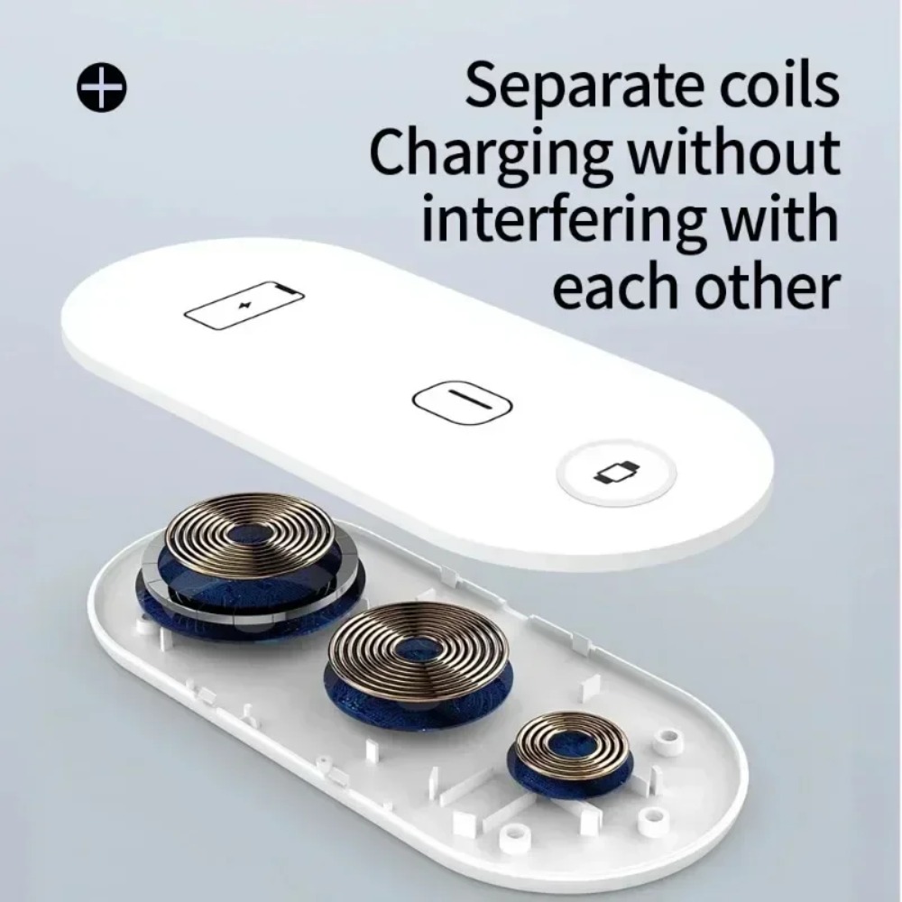 Tethering Cable Usb - 3-in-1 Wireless Charging Pad Fast Charger