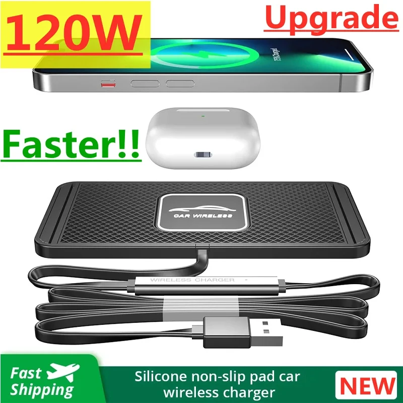 Tethering Cable Usb - Silicone Pad Stand Wireless Charger Car