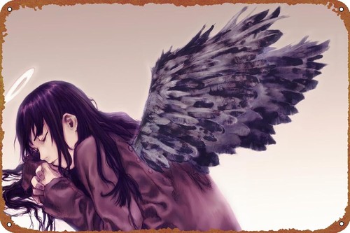 Photography Anime - Haibane Renmei Anime Metal Tin Sign