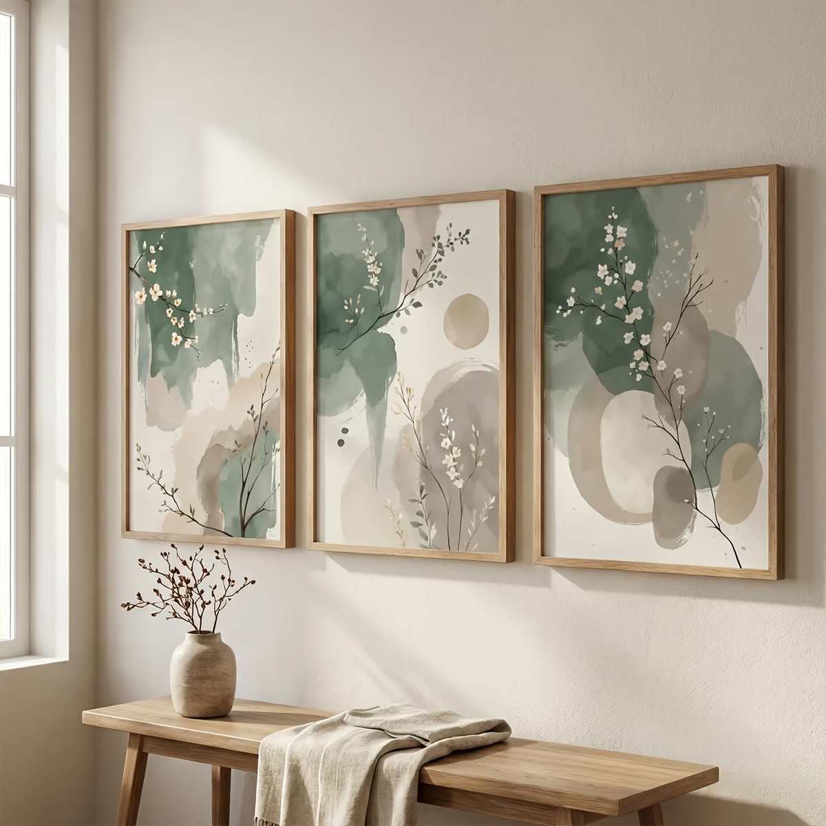 3pcs Japanese-Style Plant Canv - огляд і ціна Photography Design