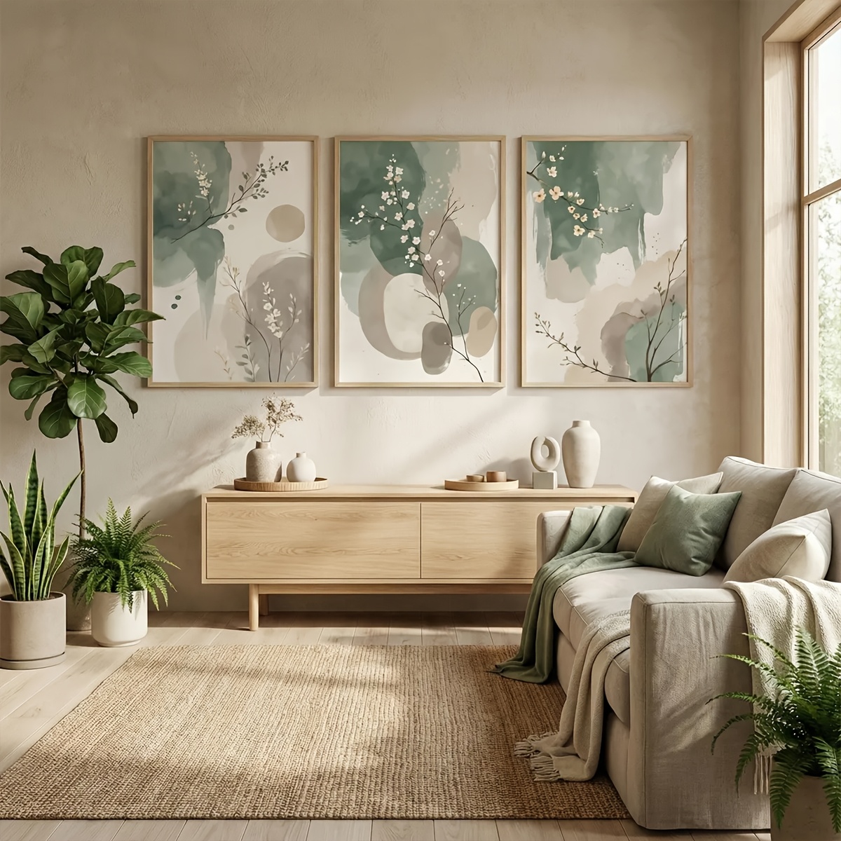 3pcs Japanese-Style Plant Canv - огляд і ціна Photography Design