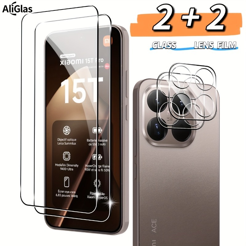 2Pack Transparent Tempered Gla - огляд і ціна Photography Kit Xiaomi 15T Pro