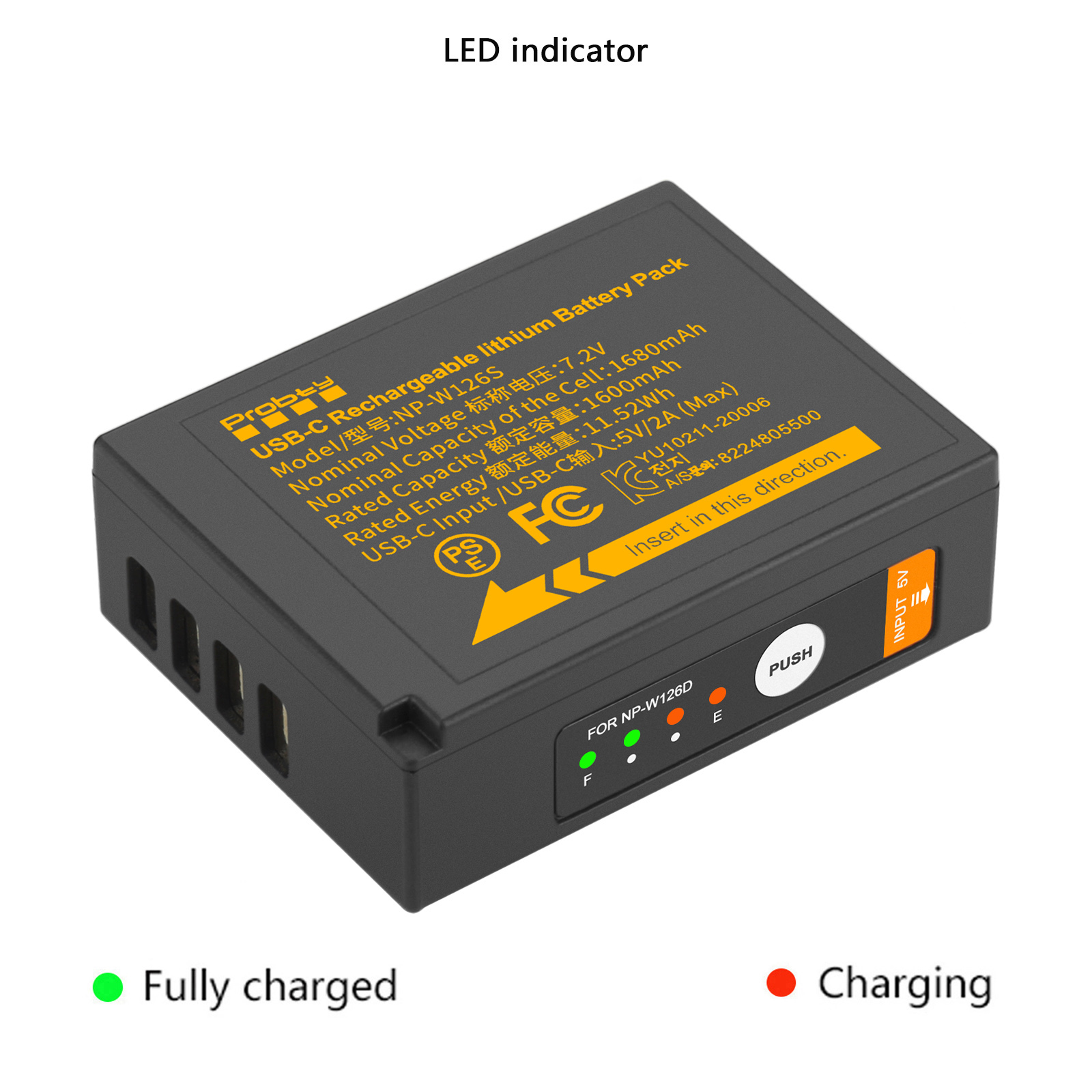 Probty NP-W126S 1680mAh USB-C  - огляд і ціна Fujifilm Camera X-T30 Ii