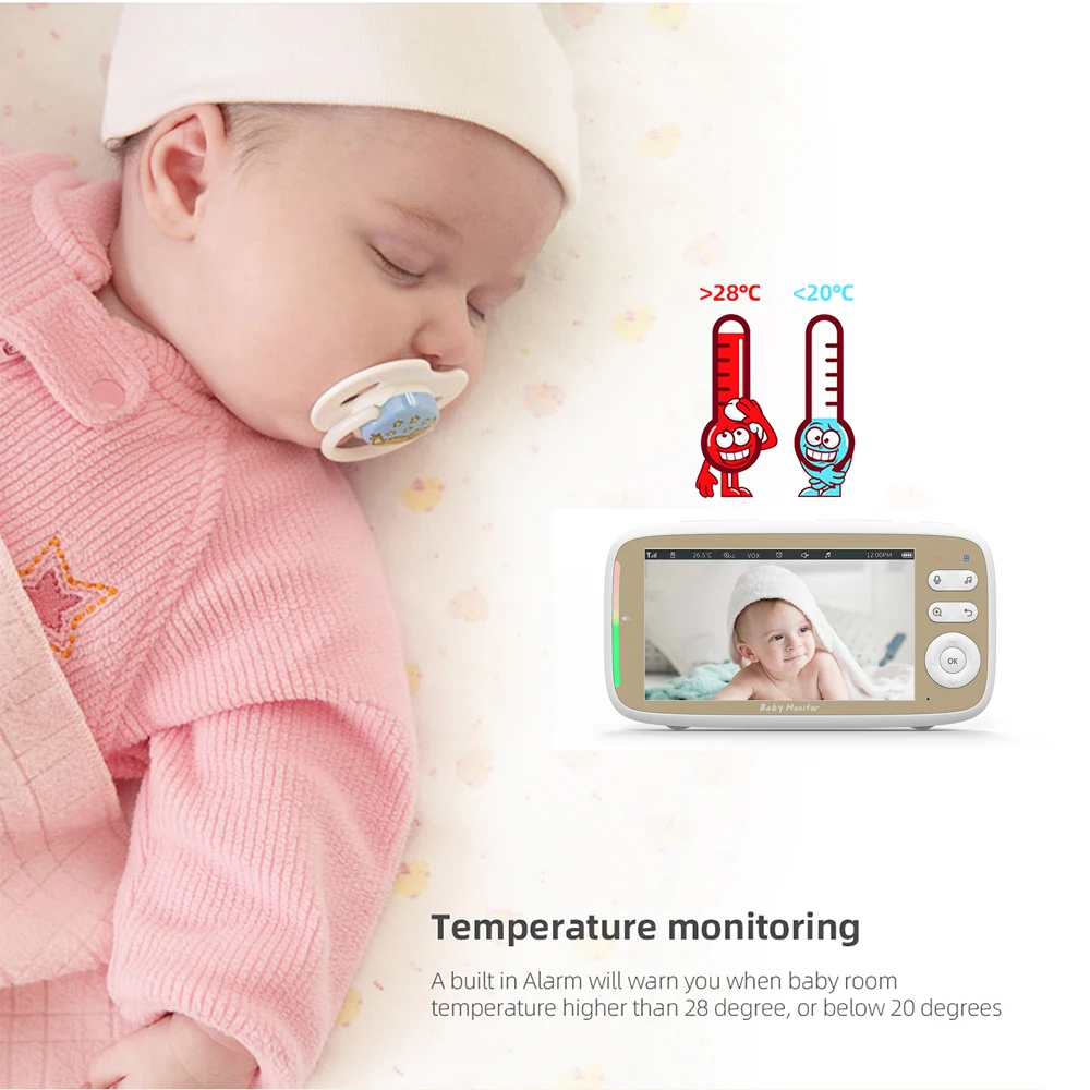 5 Inch Indoor Baby Monitor wit - огляд і ціна Photography Uk