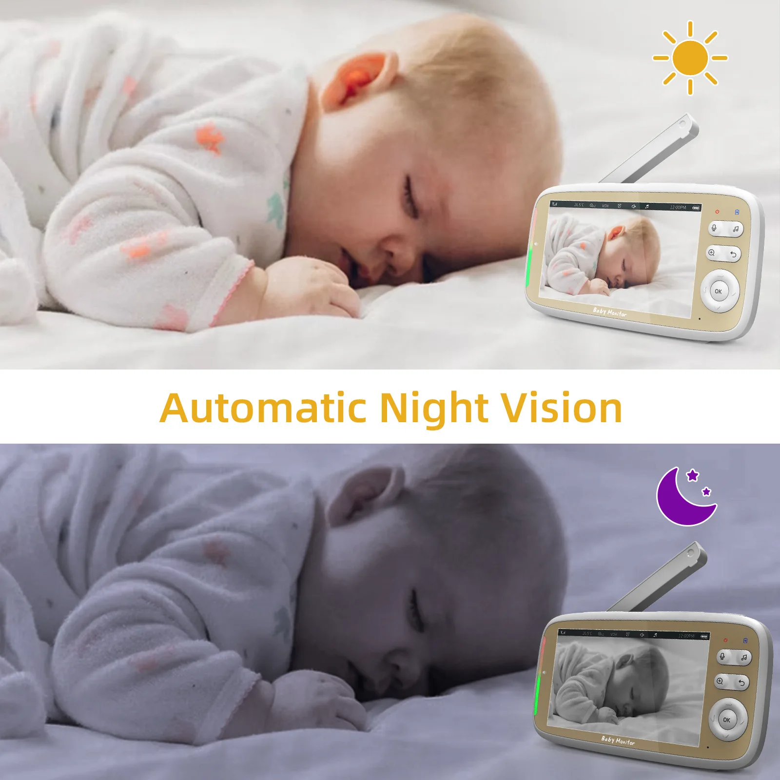 5 Inch Indoor Baby Monitor wit - огляд і ціна Photography Uk