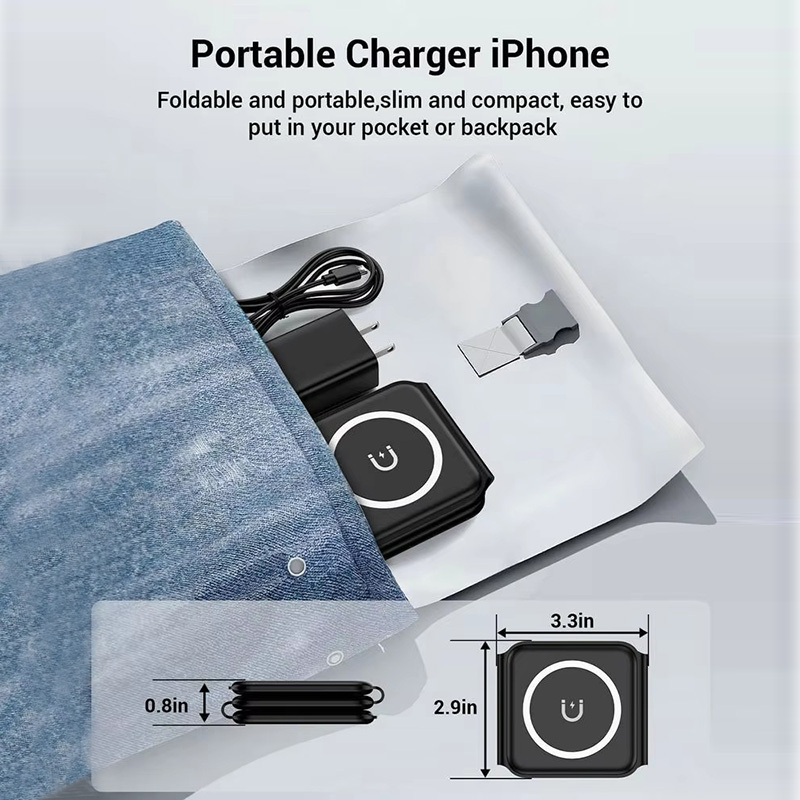 3-in-1 Magnetic Folding Wirele - огляд і ціна Tethering Cable Usb