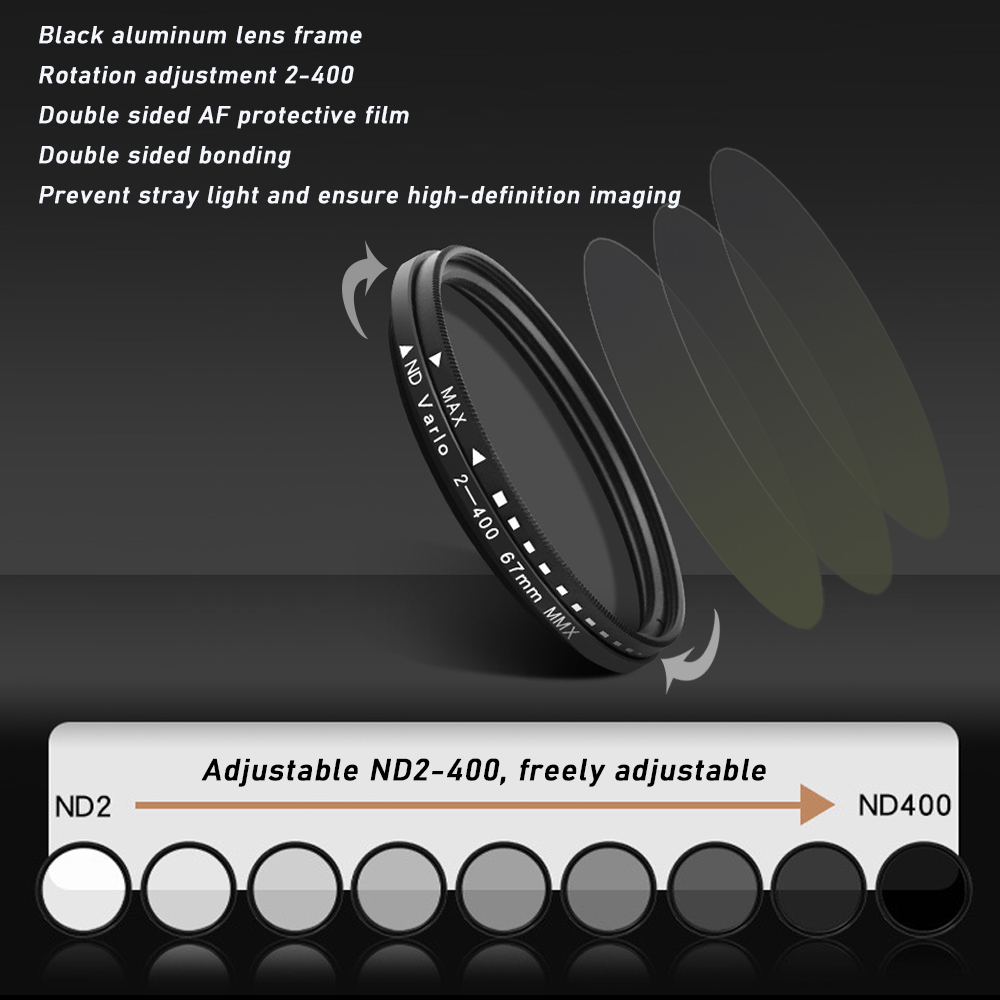 67mm Clip-on ND2-400 Phone Cam - огляд і ціна Nd Filter Set