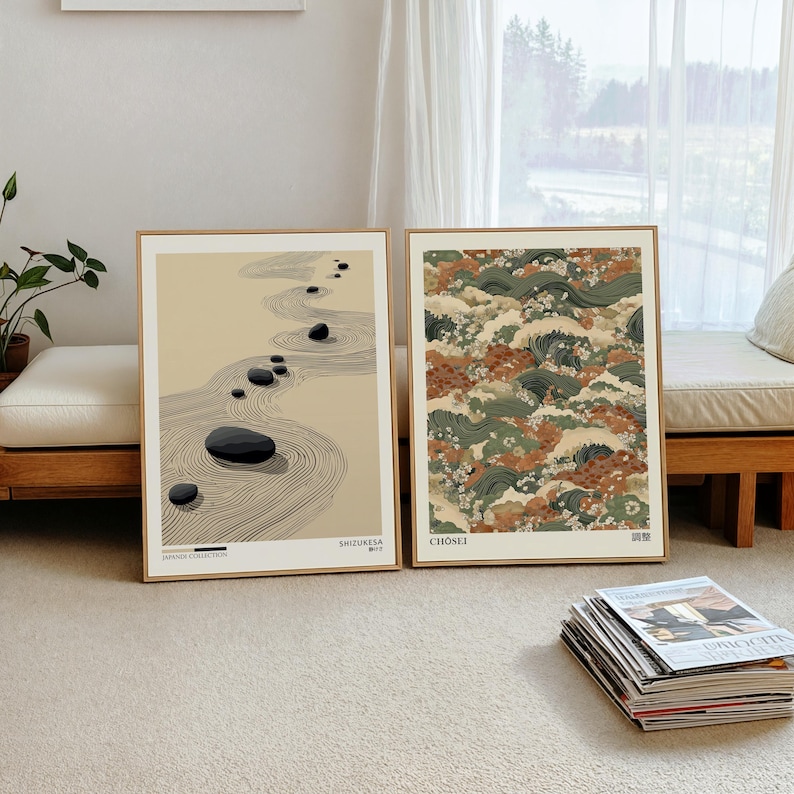 2pcs Japandi Zen Canvas Wall A - огляд і ціна Photography Design