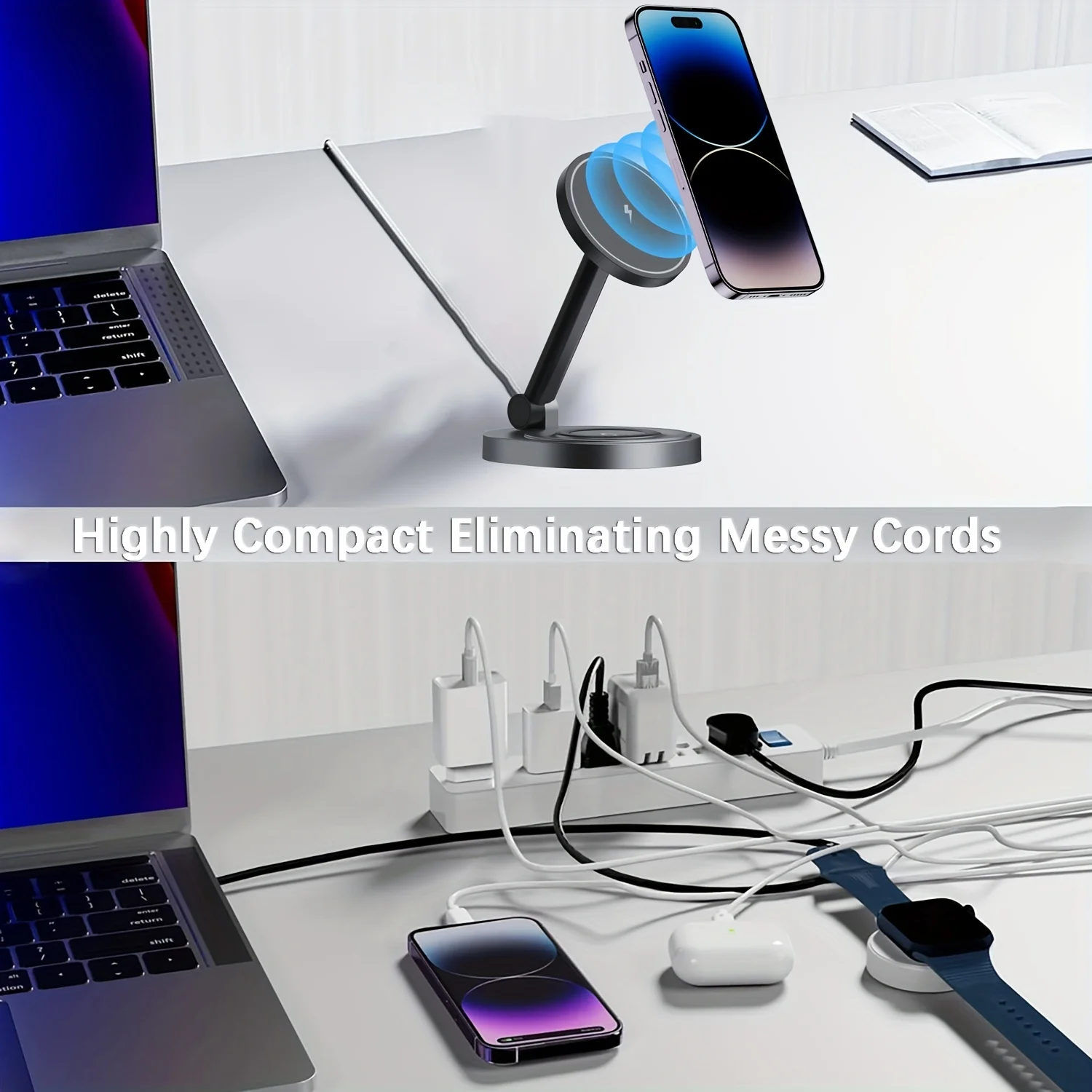 2 In 1 Magnetic Wireless Charg - огляд і ціна Tethering Cable Usb