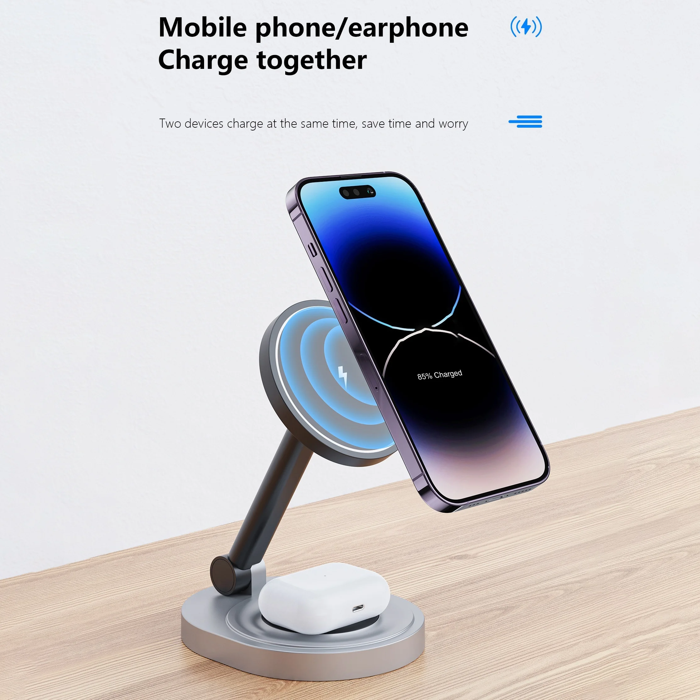 2 In 1 Magnetic Wireless Charg - огляд і ціна Tethering Cable Usb