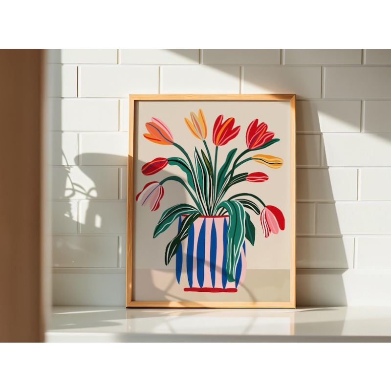 2pcs Tulip Flowers Canvas Wall - огляд і ціна Photography Design